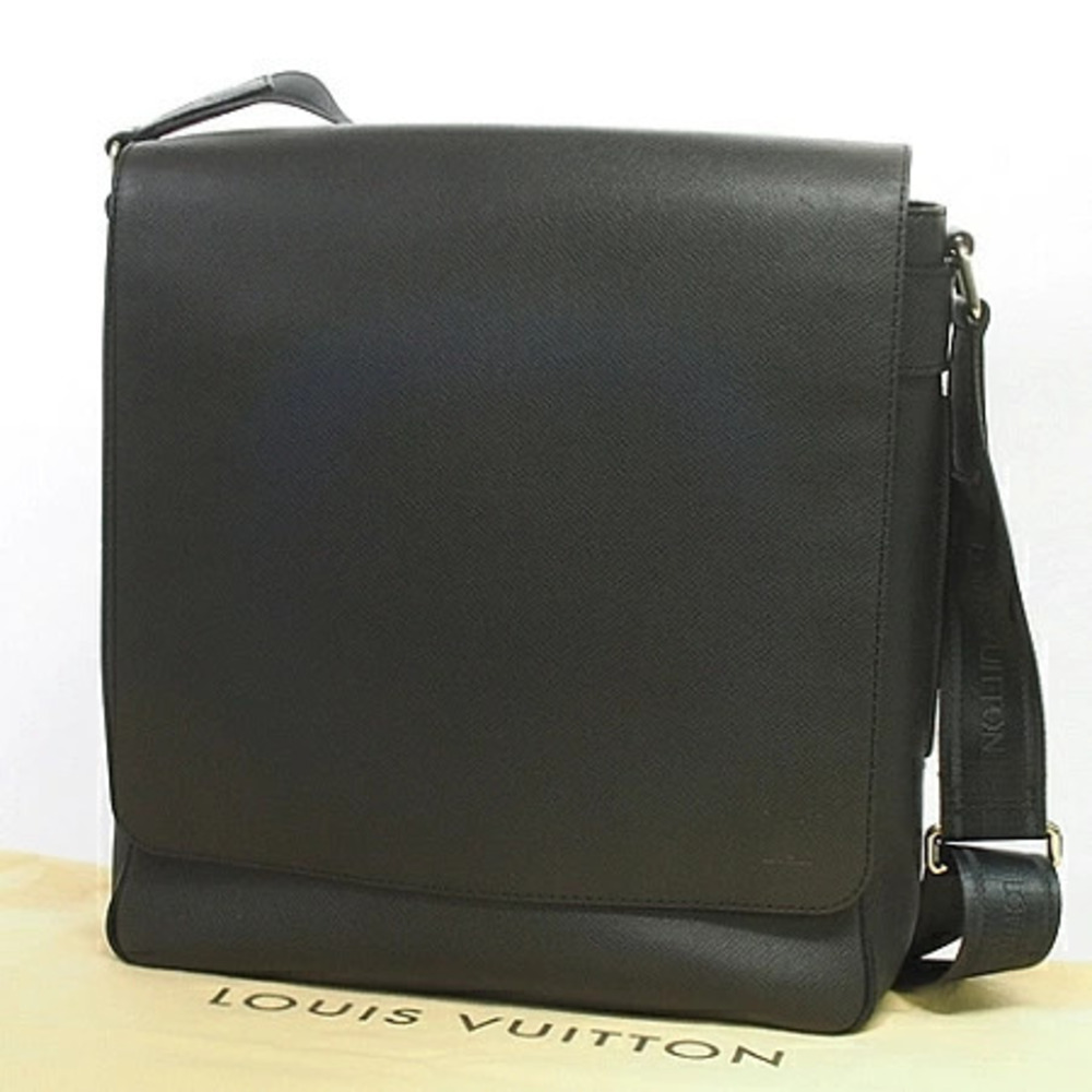 Louis Vuitton Taiga Milo Ardoise Shoulder Bag Leather Yellow Black